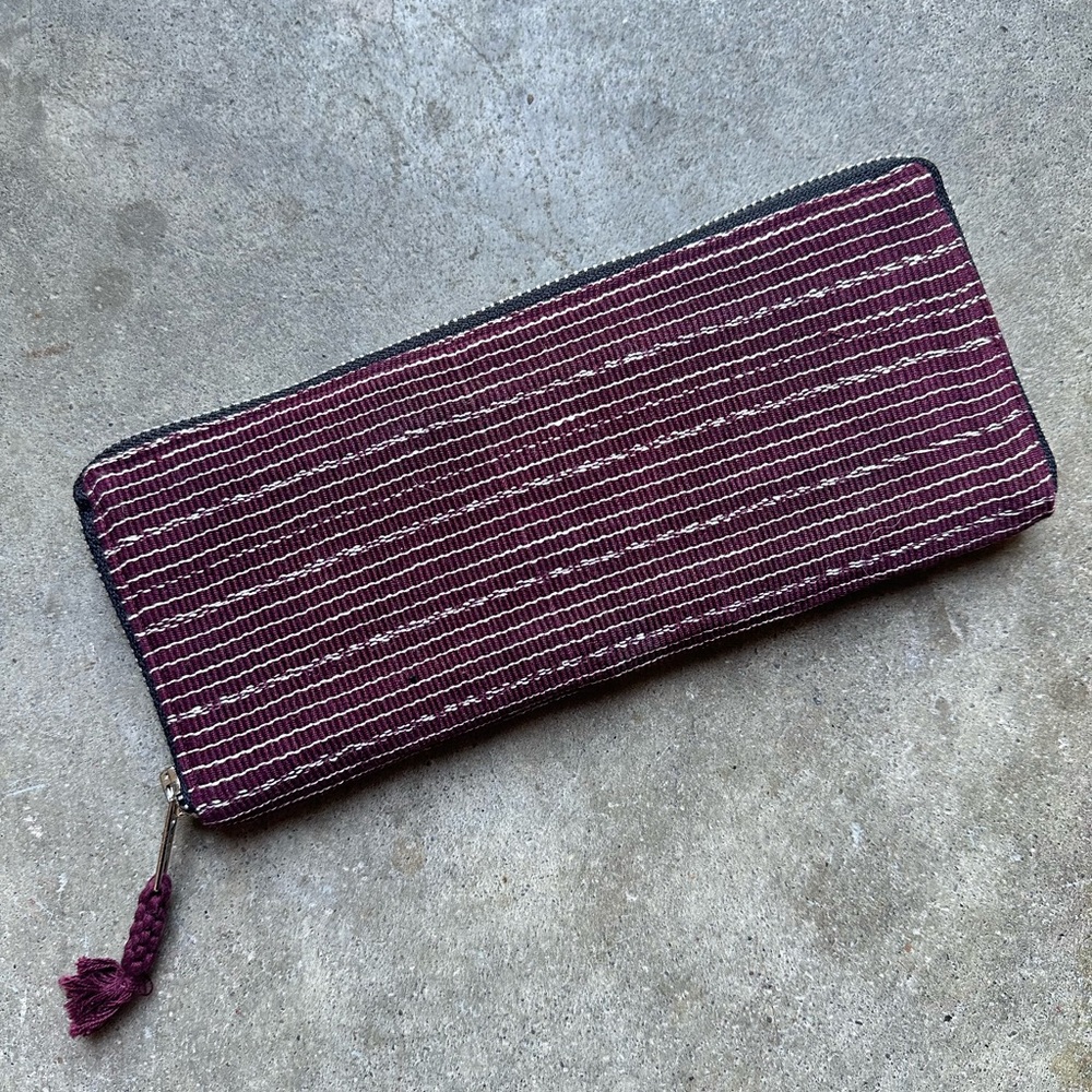 Organic Handloomed Wallet Guatemalan Fairtrade NWT